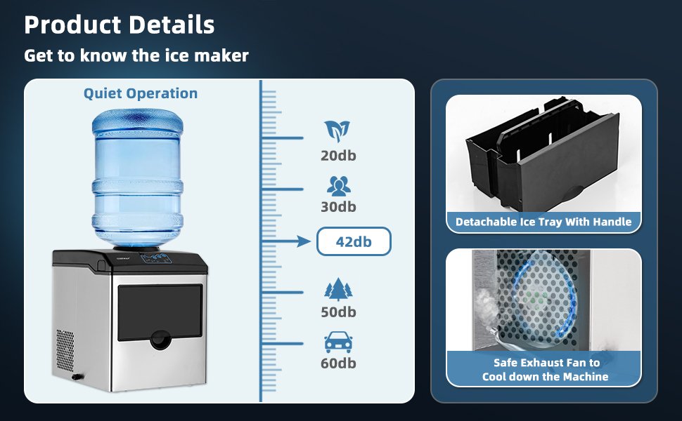 Product Details, Get to know the ice maker.